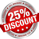 25% discount pic